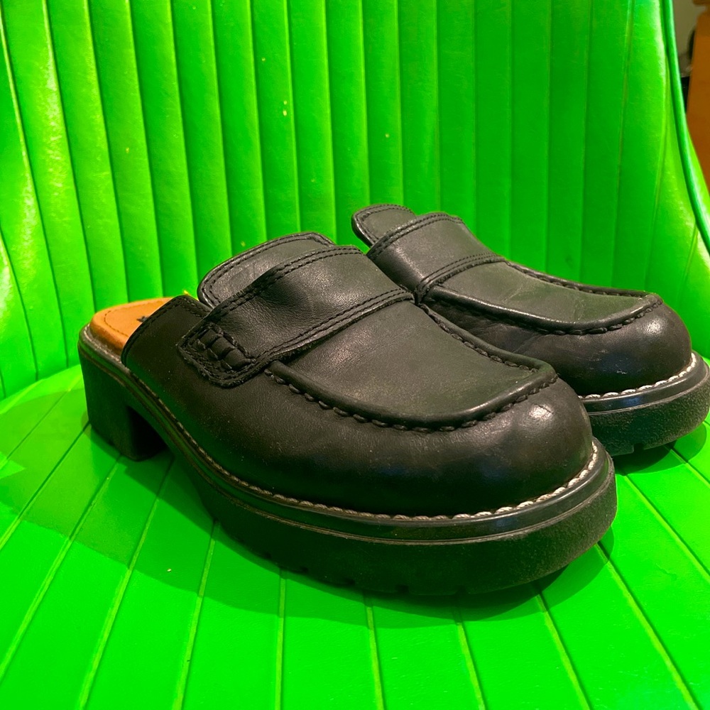 Harley Davidson Mule Loafers marked size 7.5, but would better fit 6.5/7